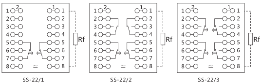 SS-22/2型時間繼電器內(nèi)部接線及外引接線圖片 SS-22/2型時間繼電器內(nèi)部接線及外引接線圖片