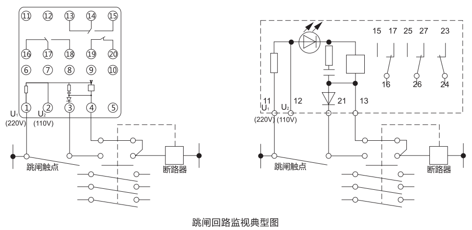 ZJS-31跳閘回路監視繼電器工作原理